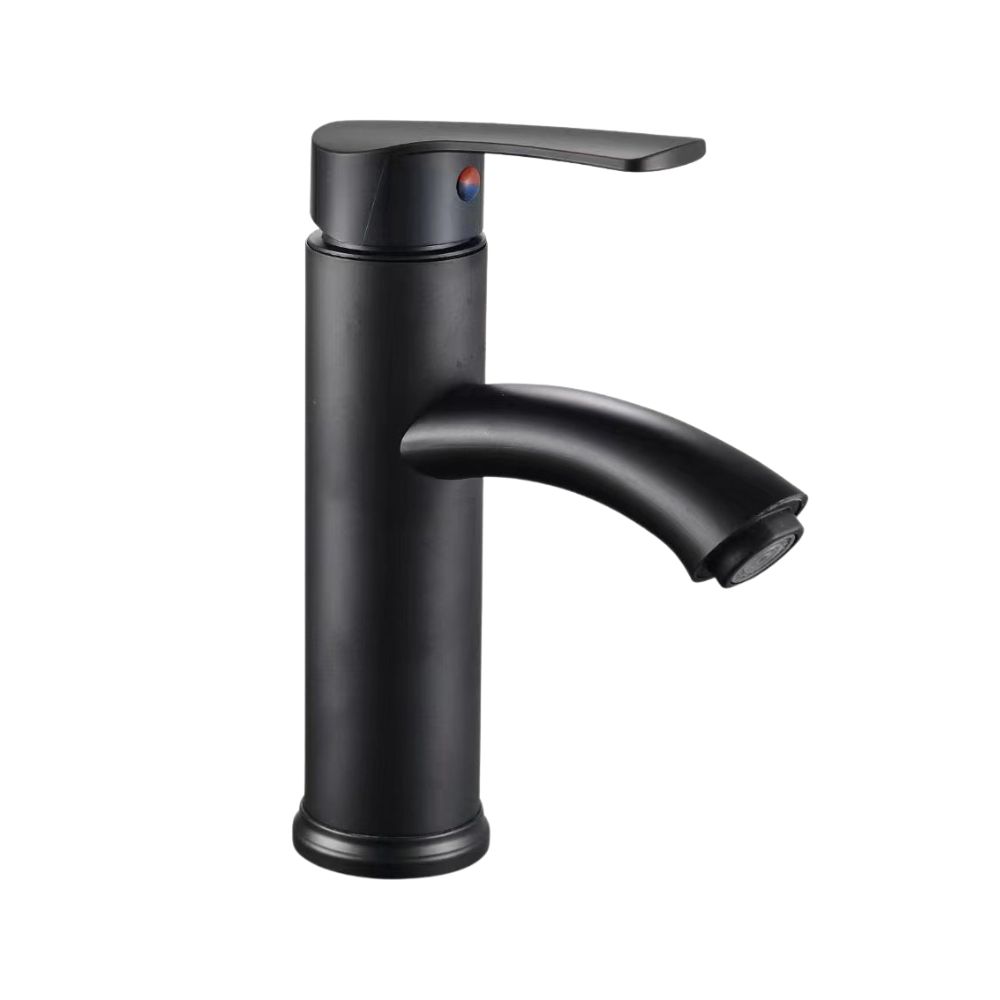 Baterie din inox pentru lavoar, Aquafix - 25, neagră